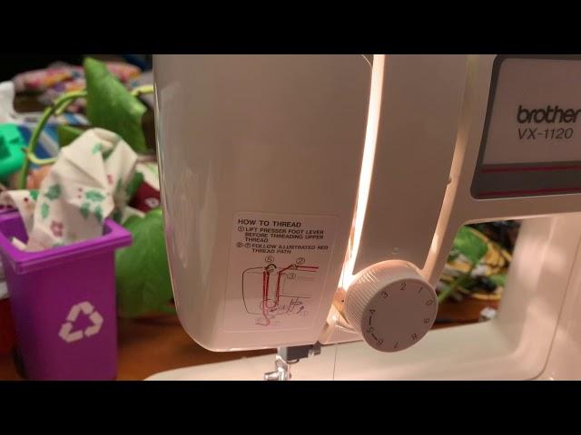 How To Thread A Sewing Machine (brother VX-1120)