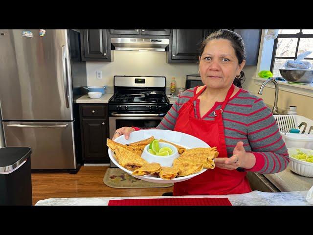 Tacos de papa dorados, receta para tacos dorados de papa