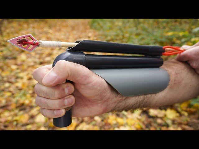 Super Accurate Slingshot - How To Make Powerful Slingshot From PVC