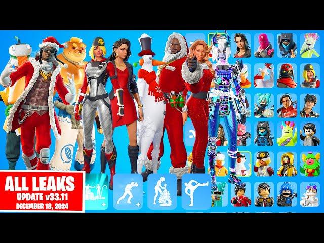 Fortnite Leaked Skins & Emotes: Winterfest 2024, Mariah Carey, Santa Snoop Dogg,  Super Levels