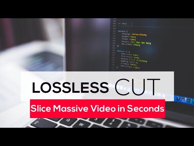 The fastest way to cut a piece of video or audio from large files.