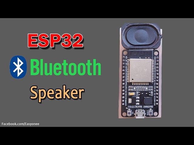 ESP32 Bluetooth Speaker Code + library + PCB