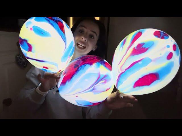 Blowing up LED MARBLE THEMED LIGHT UP BALLOONS | review