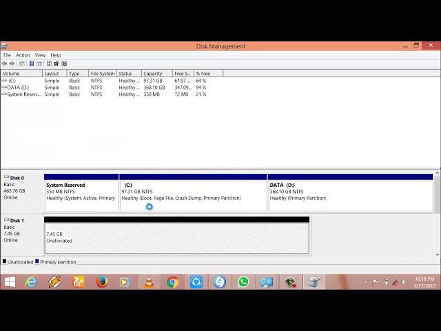 How to Allocate the unallocated space in Hard Drive without using any app in windows..