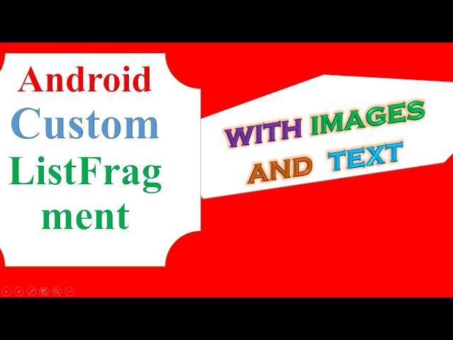 Android Custom ListFragments - With Images and Text