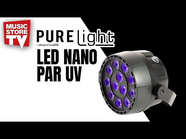 PURElight LED NANO PAR UV black