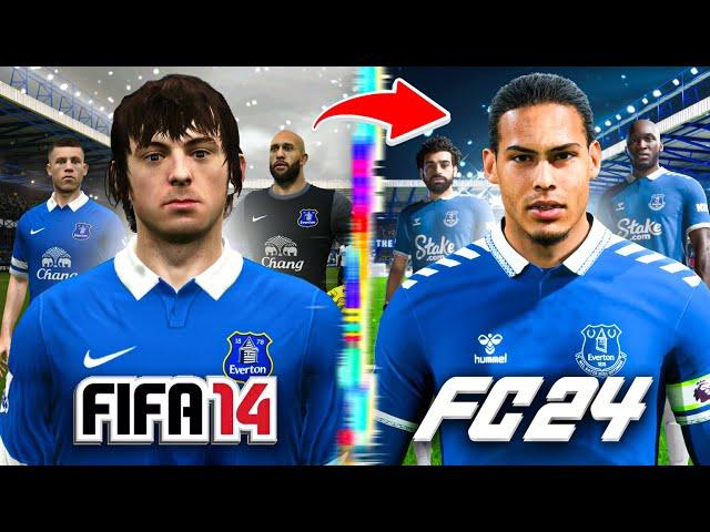 I Rebuild Everton From FIFA 14 to FC 24!