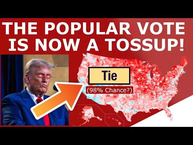 The Popular Vote Is Now TIED! If True, Trump Wins...