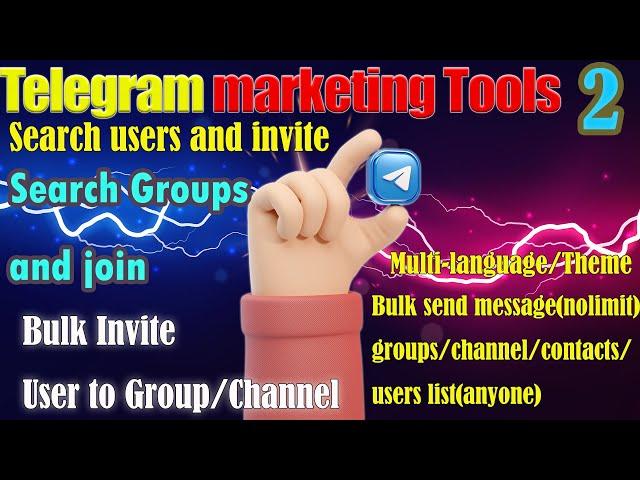 How to add Telegram members to your group with Telegram Marketing Tools/Bulk Send/Scraper  #Telegram