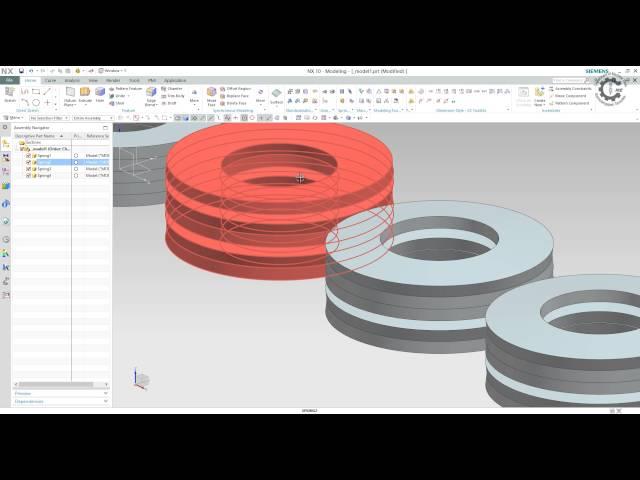 Siemens PLM NX GC Toolkit - Disk Spring Modeling