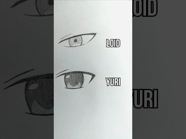 Draw Loid and Yuri eyes - Spy x Family #shorts #spyxfamily #art #anime