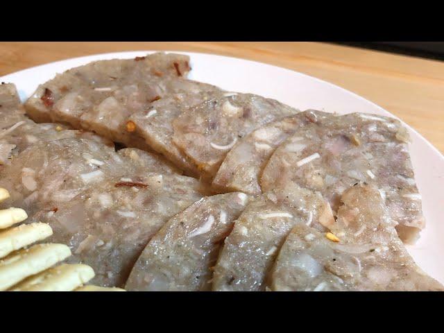 Home made souse meat ( hog head cheese)