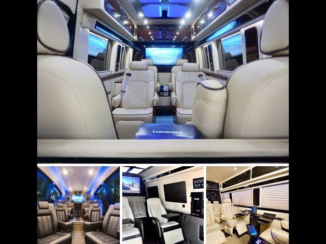 Go Luxe Limousine Fleet Video  - Mercedes Benz Jet Vans, Sprinter Limousines, Party Busses and more.