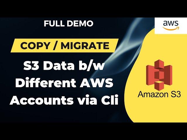 How to Copy S3 Bucket Data between AWS Accounts | Step-by-Step | AWS Tutorials #aws #s3 #codesagar