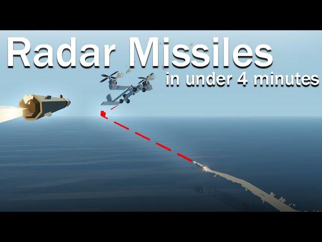 How to make Radar Guided Missiles in under 4 minutes! - Stormworks [DLC]