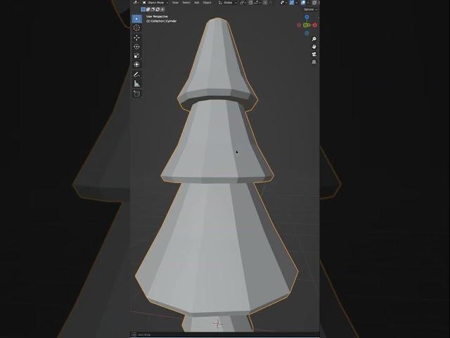 [Evergreen Tree] Blender Low Poly Modeling Day 2/365