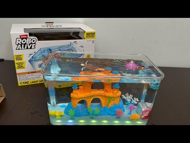 Zuru Robo Alive Aquarium Set Toys Unboxing & Review