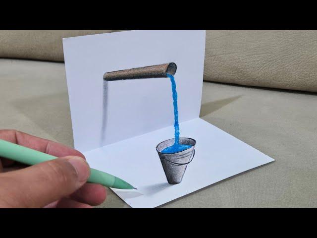 3d drawing on paper for beginner