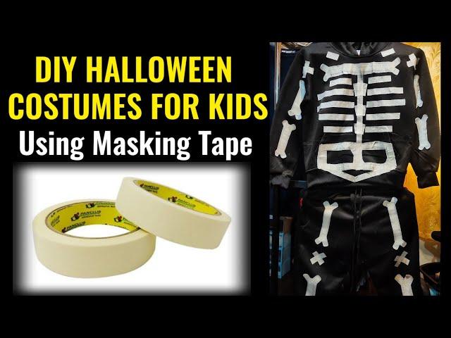 How to make DIY Halloween Costumes For Kids using Masking Tape!