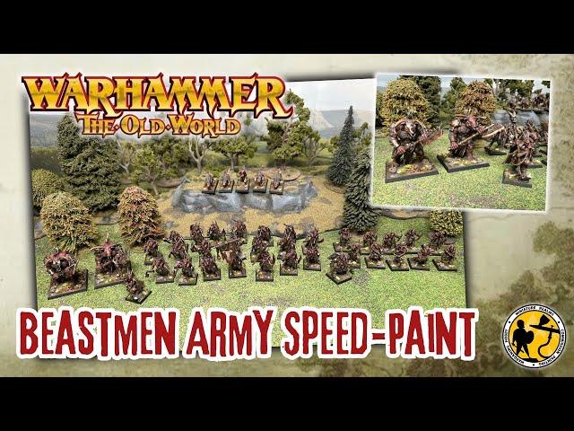 Warhammer: The Old World | Speed Painting A Beastmen Brayherds Army | Tutorial