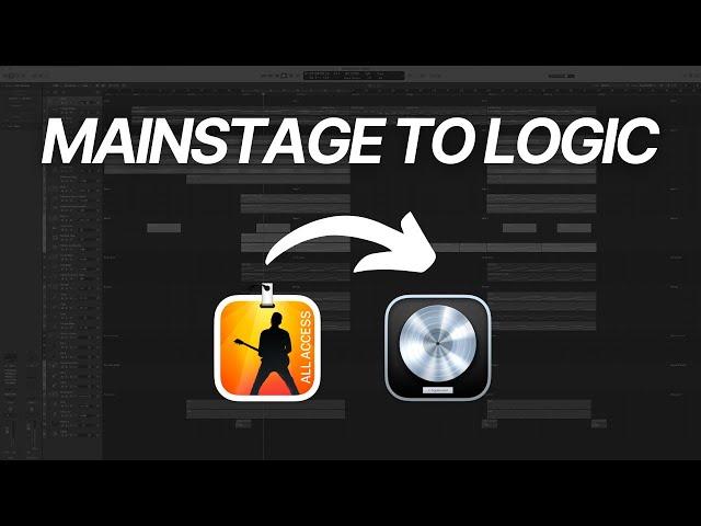 How to Import MainStage Patches into Logic Pro for Recording