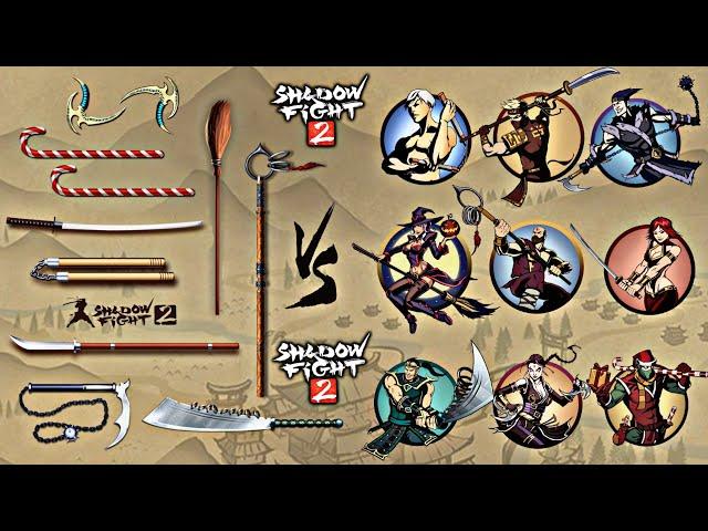 Shadow Fight 2 | Challenger Weapons vs Challengers