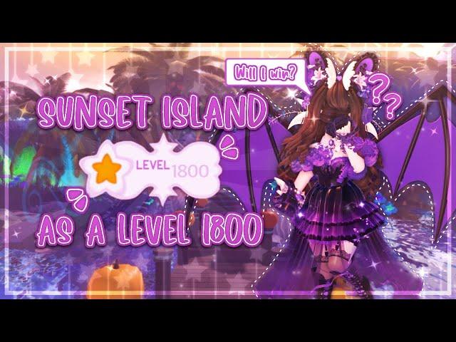 Playing sunset island as a level 1800+ but it’s Halloween || Royale High || FaeryStellar