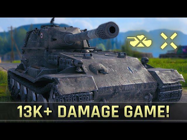 13,000+ Damage Game in VK 72.01 K • World of Tanks