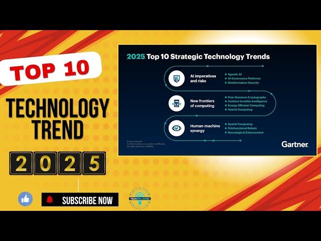 2025 Top 10 Technology Trends | Gartner's Future Prediction #Gartner #techtrends2025 #trending