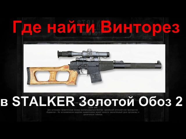 Винторез в STALKER: Золотой Обоз 2 |  где найти винторез , где купить винторез