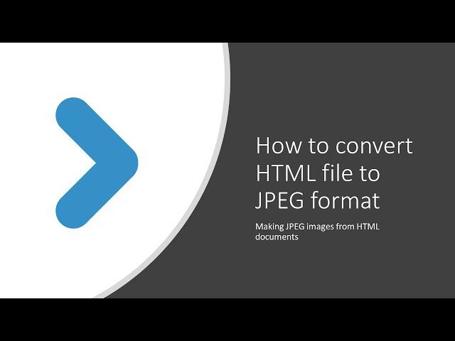 How to convert HTML file to JPEG