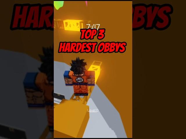 Top 3 hardest obbys only 0.1% can beat #subscribe #roblox #obby #funny #goku