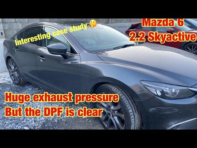 Mazda 6, huge exhaust pressure but the DPF is clear ?