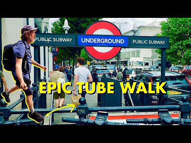 Walking the entire Circle Line in a day | Epic London Tube Walk (4K)