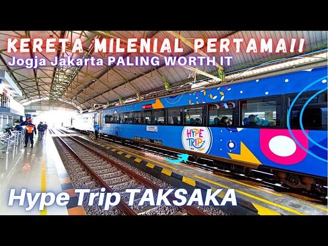 TRIPREPORT PERJALANAN PERDANA Kereta Millenial Terbaru!! Naik Kereta Api HYPE TRIP TAKSAKA TERUNIK