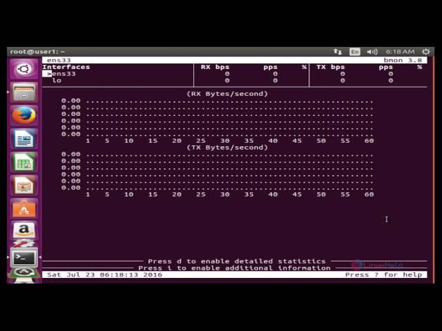 How to monitor Real time bandwidth – bmon tool