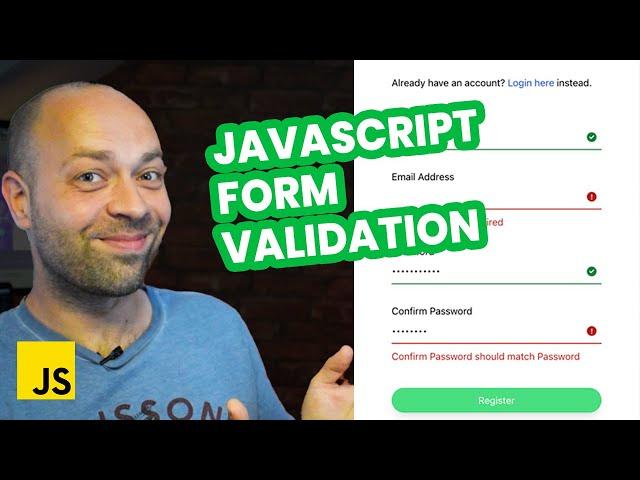 The BEST way to do form validation in JavaScript