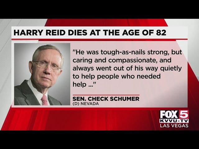 Harry Reid, former Senate majority leader, giant in Nevada politics, dies at 82