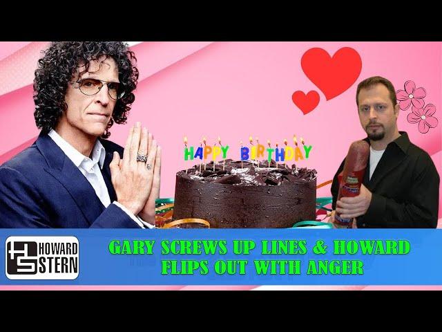 𝗧𝗵𝗲 𝗛𝗼𝘄𝗮𝗿𝗱 𝗦𝘁𝗲𝗿𝗻 𝗦𝗵𝗼𝘄 - Gary Screws Up Lines & Howard Flips Out With Anger!! 4 of 4