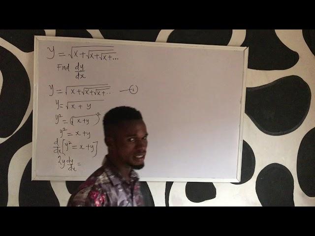 Derivative of sqrt(x+sqrt(x+sqrt(x+...))), infinite nested square roots.