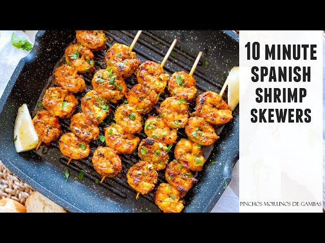 The BEST Shrimp Skewers in Just 10 Minutes! Quick & Easy Recipe