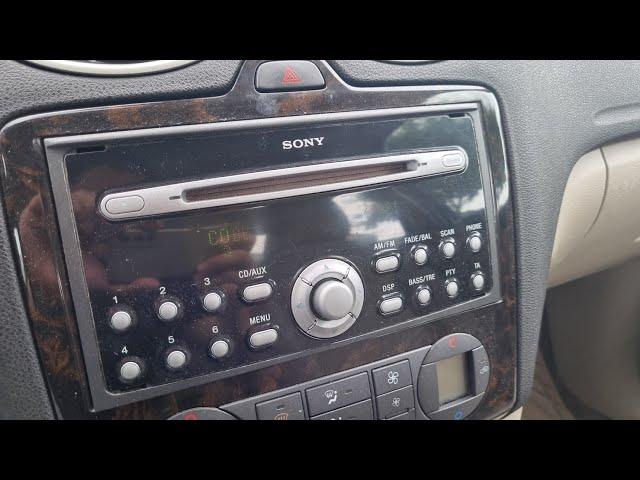 Ford focus teyp kodu girme/Focus Sony radio codu hatası çözümü/Radio kodu girme