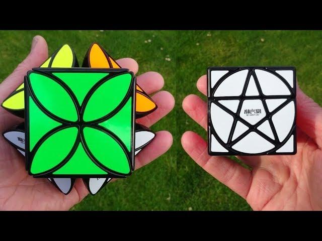 *NEW* Pentacle Cube & 4 Leaf Clover Cube puzzles by QiYi MoFangGe (unboxing, review etc)