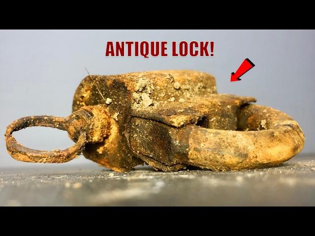 Extremely Rusty '19th Century Antique Lock' Restoration