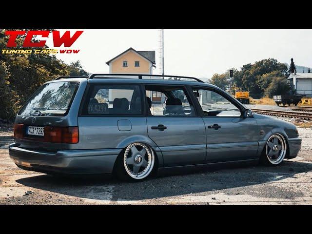 Bagged VW Passat Variant B4 on Momo Wheels Tuning Story