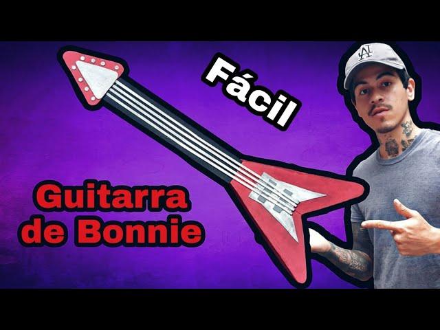 GUITARRA de BONNIE | Five Nights at Freddy's tutorial DIY Cardboard animatronico