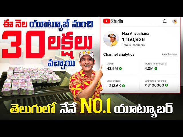 How Naa Anveshana Earned the Highest Youtube Income