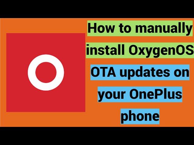 How to manually install OxygenOS OTA updates on your OnePlus phone