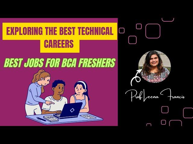 Top Technical Jobs for BCA Freshers | Boost Your Career in 2025 