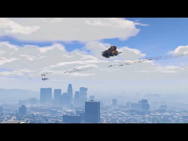 Irani Fighter Jets & War Helicopters Attack on Israeli Military Weapons Supply Convoy- GTA5